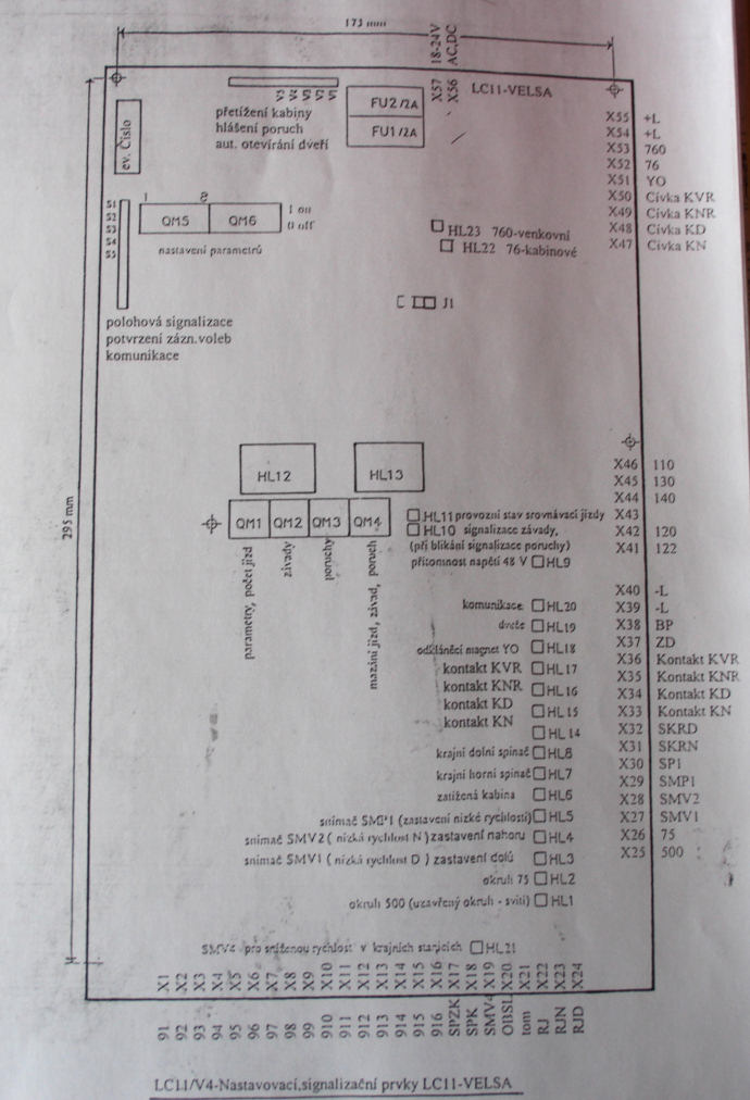 Schema zapojen vtahu