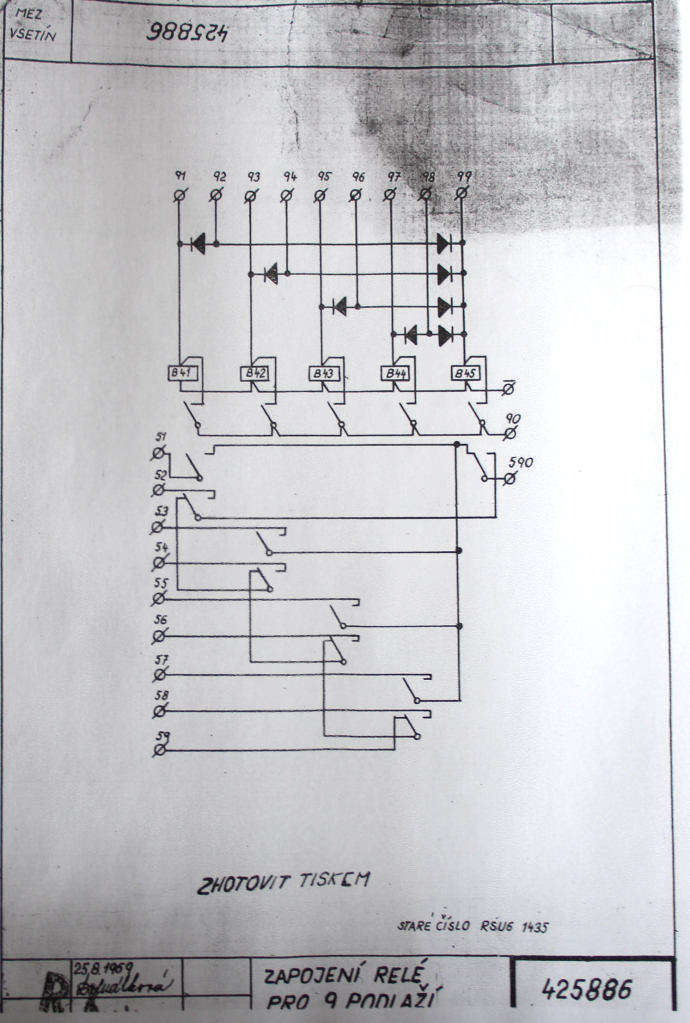 Schema zapojen vtahu