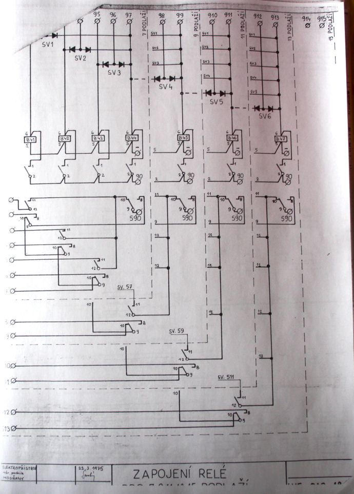 Schema zapojen vtahu