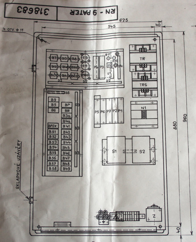 Schema zapojen vtahu